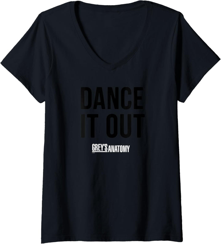 Grey's Anatomy Tanz Es Raus T-Shirt mit V-Ausschnitt