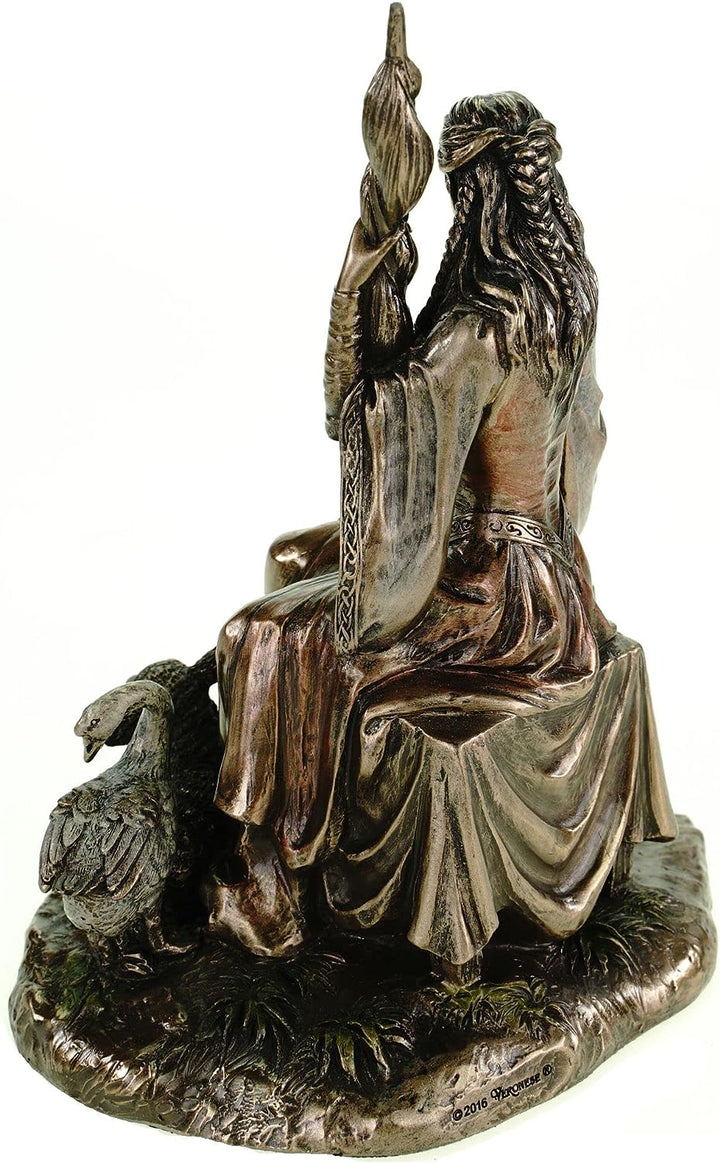 Figur Frigga nordische Göttin der Liebe Figur bronziert Skulptur Veronese Odin Frigg