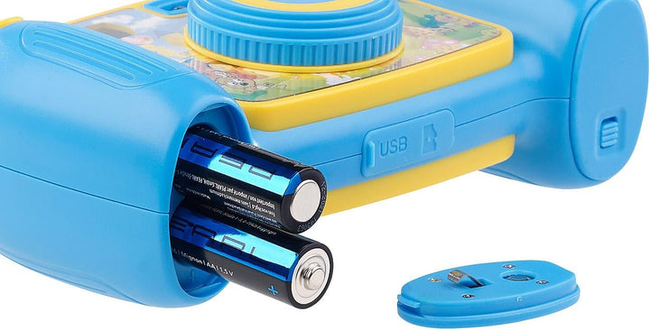 Somikon Kinder-Full-HD-Digitalkamera, 2. Objektiv für Selfies & 2 Sucher, blau