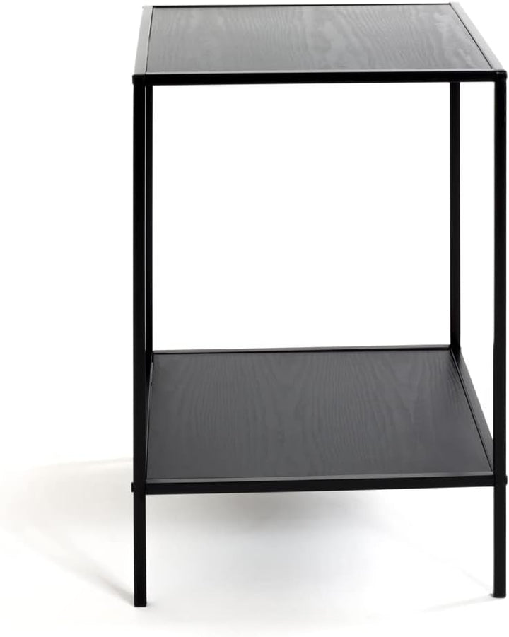 HAKU Möbel Beistelltisch, MDF, schwarz, B 40 x T 40 x H 60 cm