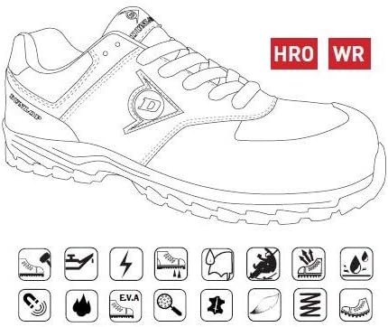 DUNLOP Männer Flying ArrowDunlop ARRO06440 Flying Arrow Halbschuh Sicherheitssneaker S3, 44, Grau 42