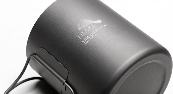 TOAKS Doppelwandiger Becher aus Titan, 370 ml