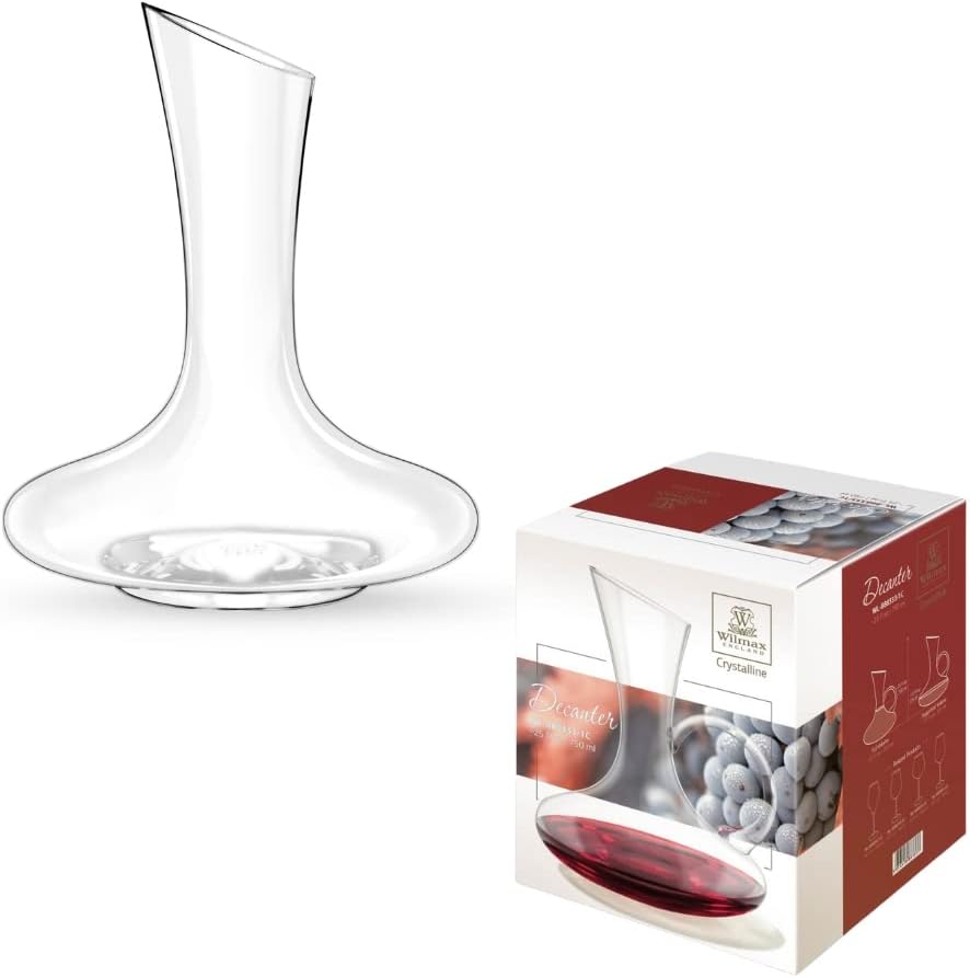 Wilmax Rotwein-Dekanter | 750 ml | Wein-Karaffe aus Glas | Wein-dekantierer | Weinkaraffe | Dekantie