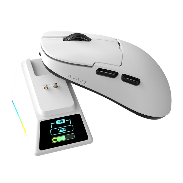 AJAZZ AJ159 APEX Wireless Gaming Mouse with RGB Magnetic Charging Base, Lightweight 56 Gram Design,