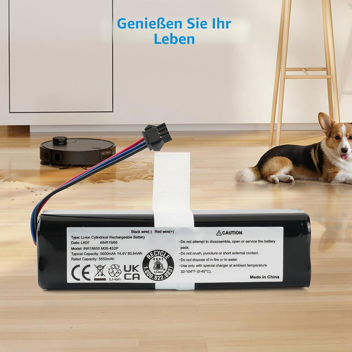5600 mAh Li-Ionen-Akku für Airrobo T20+ T10+ T9 Honiture Q6 Q6 Pro Q6 SE Arnagar S8 S8 Pro, Zoozee Z