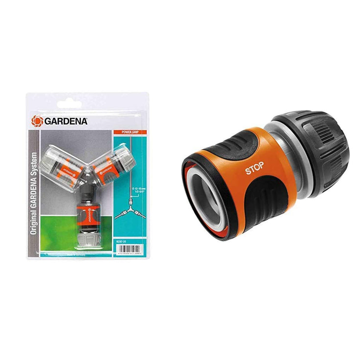 Gardena Abzweig-Satz für 13 mm (1/2 Zoll)- und 15 mm (5/8 Zoll)-Wasserschläuche: Wasserdichter Abzwe
