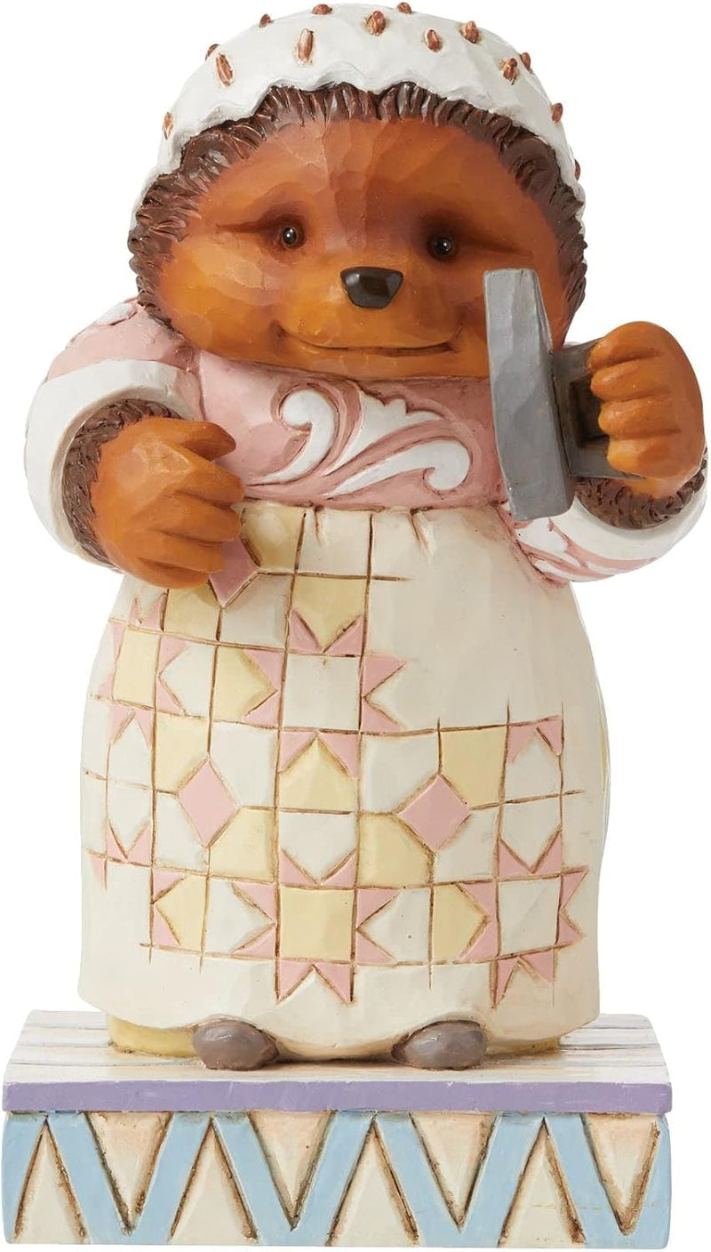 Enesco Jim Shore Beatrix Potter Mrs Tiggy-Winkle Figurine Lily White and Clean, 6008746, Mehrfarbig,