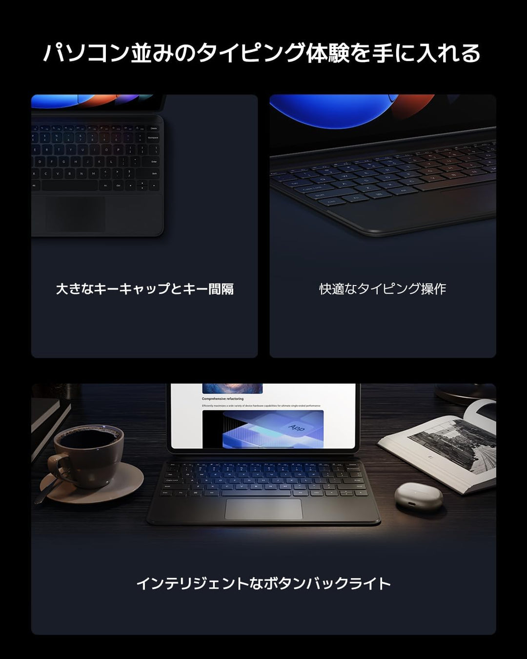Xiaomi Pad 6S Pro Touchpad Tastatur (schwarz)