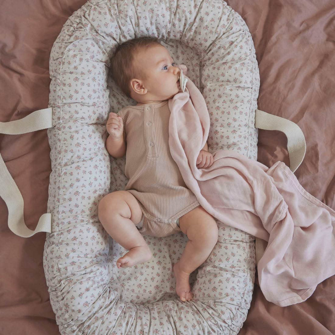 Elodie Details Babynestchen Babynest 78x45x16 Kuschelnest Babys Neugeborene 100% Baumwolle – Autumn