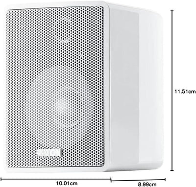 Canton Plus MX.3 2-Wege Regallautsprecher, 40/70 Watt, weiss hochglanz (Paar) hochglanz-weiss Single