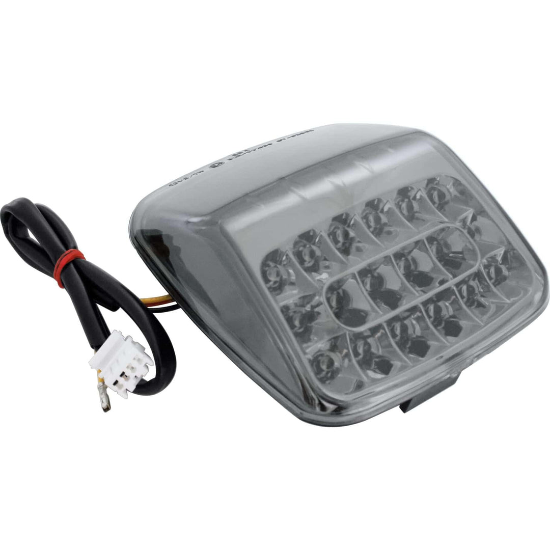 SHIN YO LED-Rücklicht, getöntes Glas und Chromreflektor, HARLEY-DAVIDSON V-Rod 02-08 (Black)