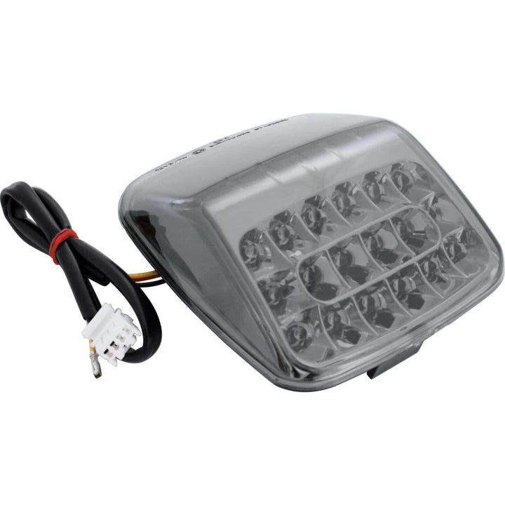 SHIN YO LED-Rücklicht, getöntes Glas und Chromreflektor, HARLEY-DAVIDSON V-Rod 02-08 (Black)