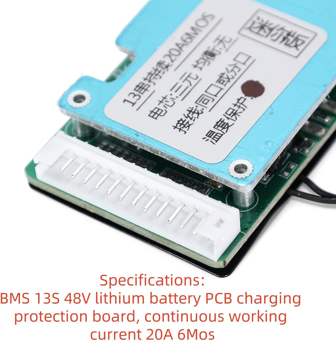 1pcs BMS 13S 48V Li-Ion PCB Schutzplatte und Temperaturregelung Schutz für Elektrofahrräder und Powe
