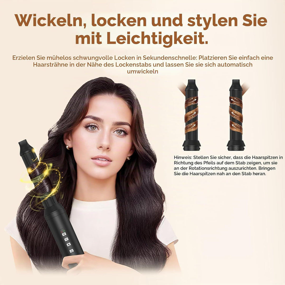 Hair Styler Set 110000 U/MIN, Hairstyler 5 in 1, Airbrush 5 in 1 mit Föhn Ionen, Warmluftbürste, Hai