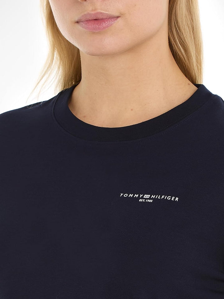 Tommy Hilfiger Damen Langarm Strickoberteile XXS Blau (Desert Sky), XXS Blau (Desert Sky)