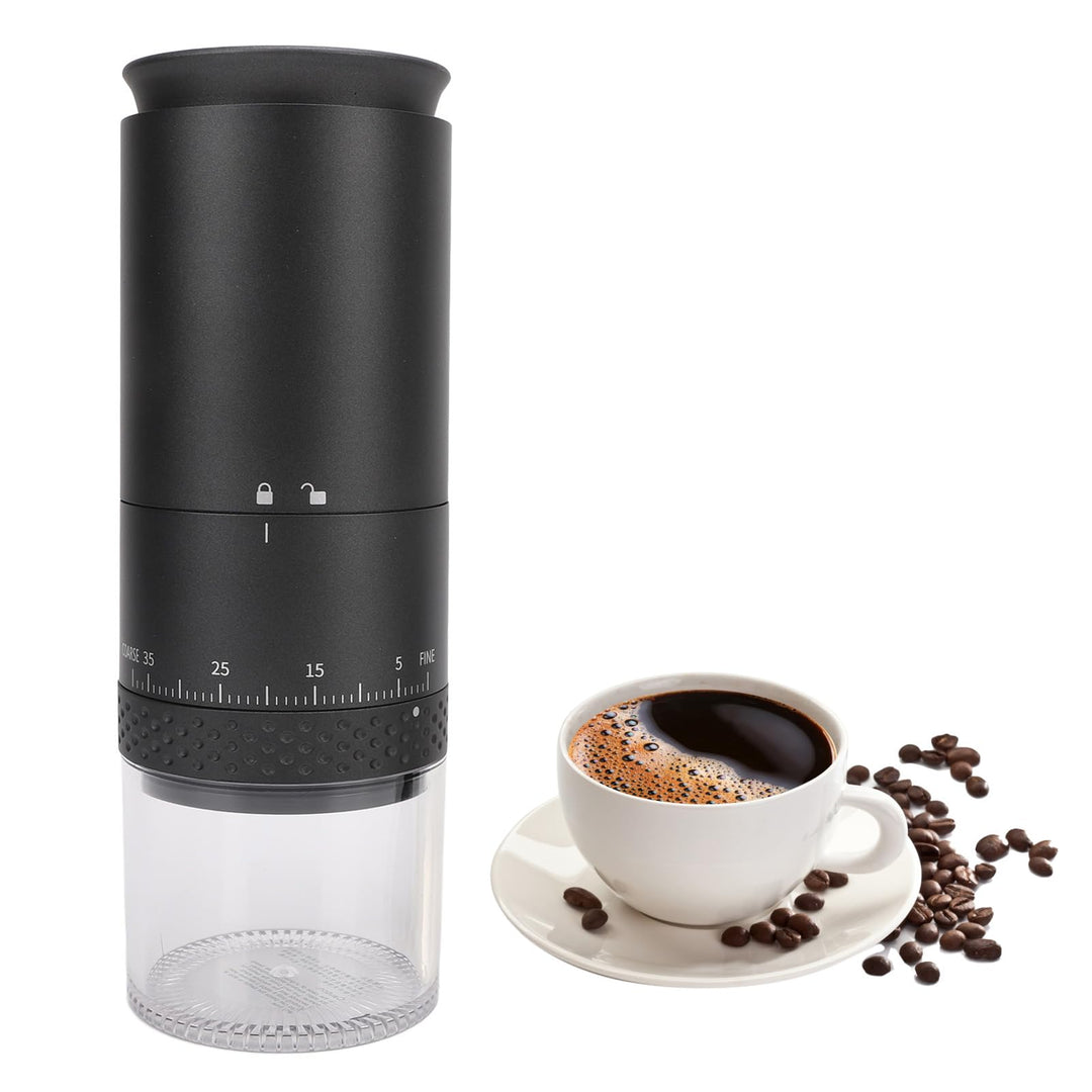Cuifati Tragbare Electric Burr Coffee Mühle mit 38 Einstellbaren Einstellungen, USB -wiederaufladbar
