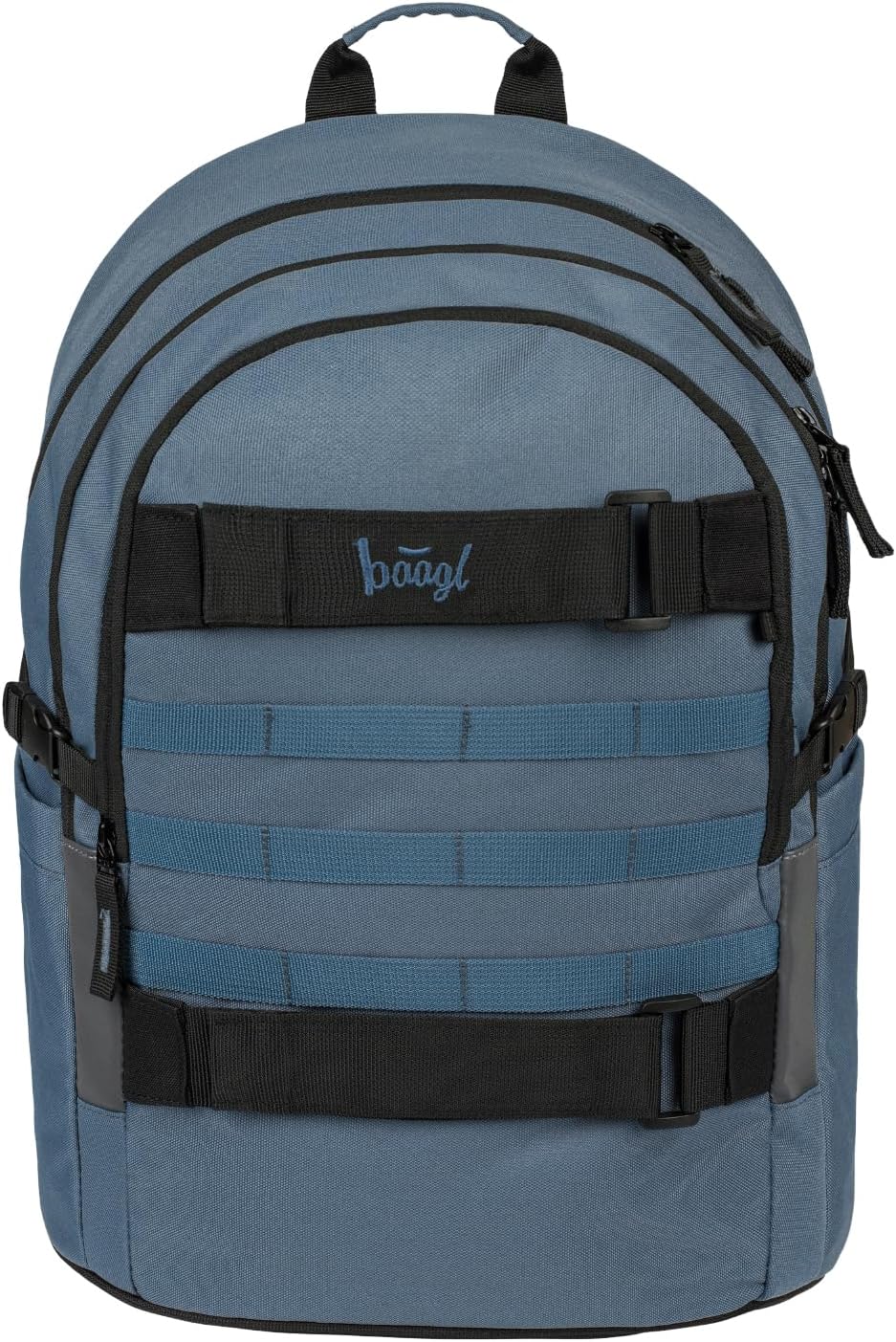 Baagl Schulrucksack Set Jungen 3 Teilig (Skateboard Rucksack, Mäppchen, Sporttasche), Schultasche ab