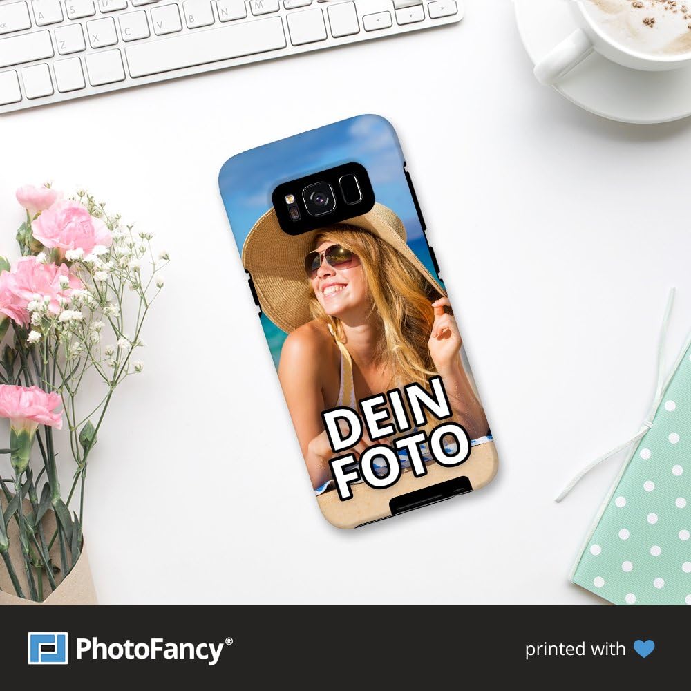 PhotoFancy ® – Samsung Galaxy S8 Hülle mit eigenem Foto Bedrucken – Smartphone Case als personalisie