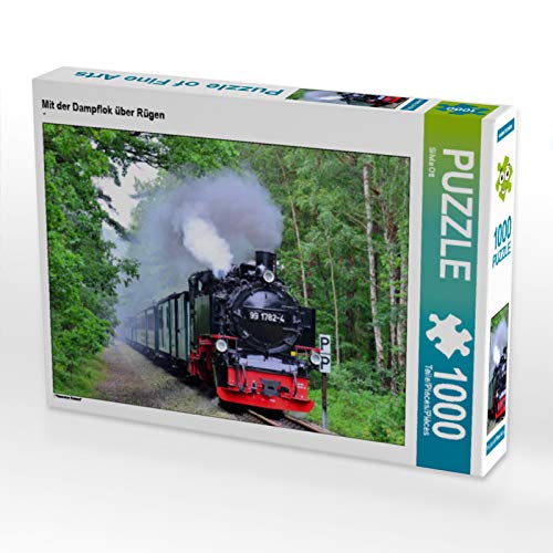 CALVENDO Puzzle Mit der Dampflok über Rügen 1000 Teile Lege-Grösse 64 x 48 cm Foto-Puzzle Bild von S