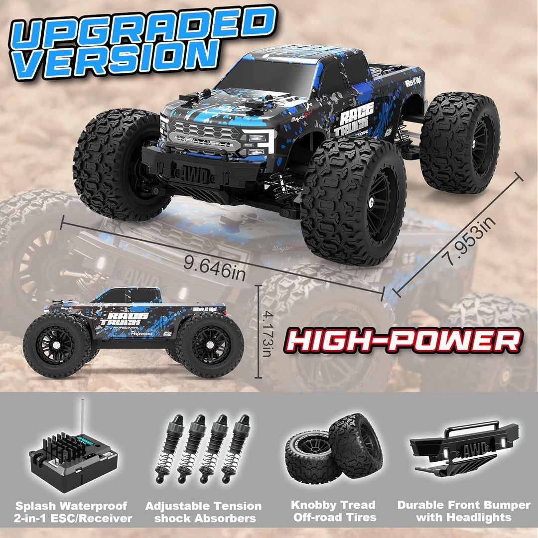 HAIBOXING Ferngesteuertes Auto 18859E, 2.4 GHz 36km/h All Terrain 4WD RC Auto, RTR 1:18 Off Road Mon