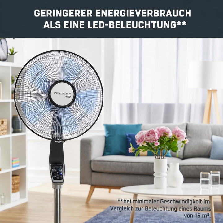 Rowenta VU5670 - Standventilator Turbo Boost Silence Extreme mit Fernbedienung, Durchmesser 40 cm, S
