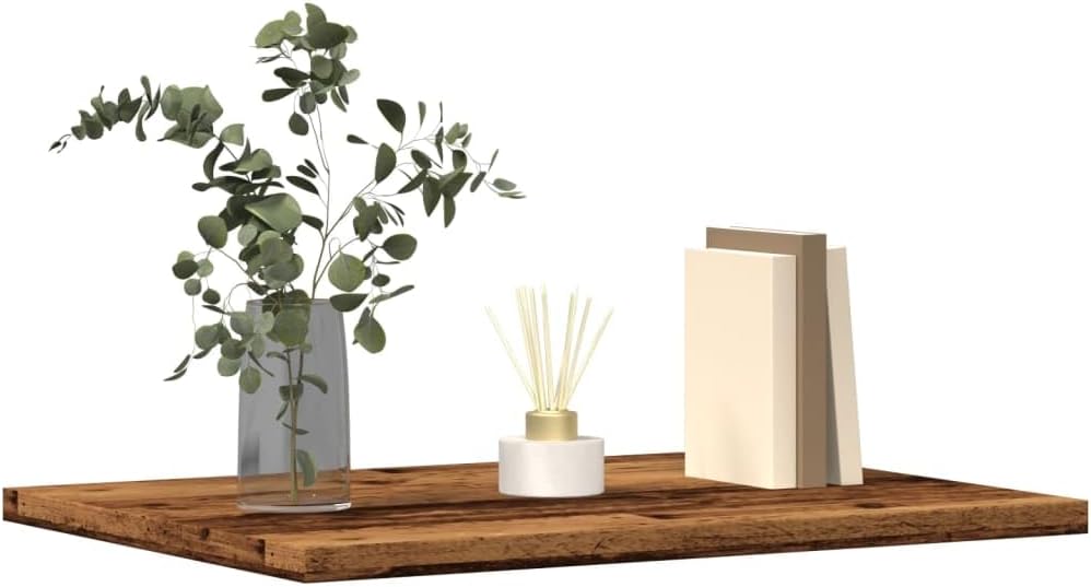 vidaXL Regalböden 4 STK. Altholz-Optik 40x30x1,5 cm Holzwerkstoff, Bücherregal Brett, Regalbrett, Wa