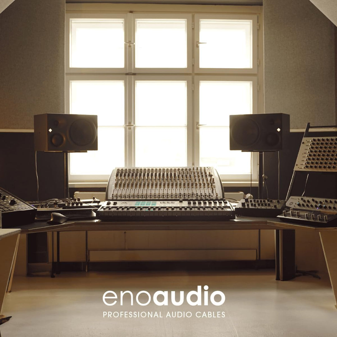 enoaudio Mogami 2534 Quad Stereo Paar (L,R) Audio Kabel | Neutrik Gold Cinch RCA - XLR female | HiFi