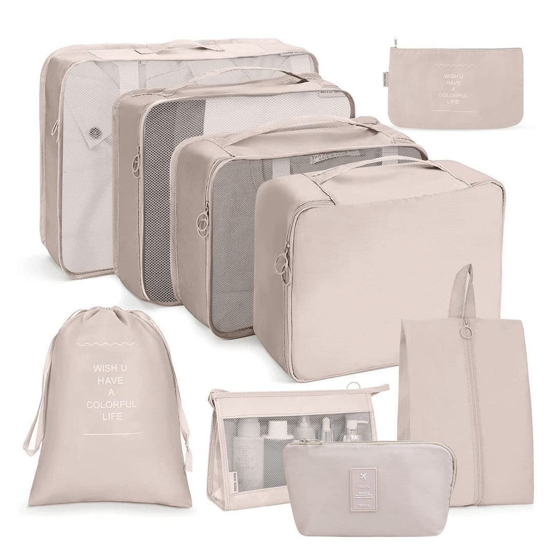 OSDUE Koffer Organizer Set 9-teilig, Packing Cubes, Wasserdichte Reise Kleidertaschen, Packtaschen f