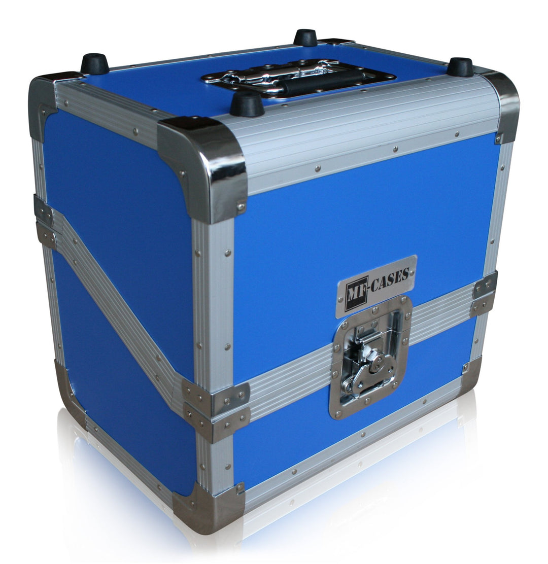 MF-Casesblau für 80 Vinyls Case DJ Platten Schallplatte Flightcase, Blau