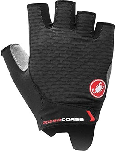 CASTELLI Damen Rosso Corsa 2 W Glove S Schwarz-Weiss, S Schwarz-Weiss