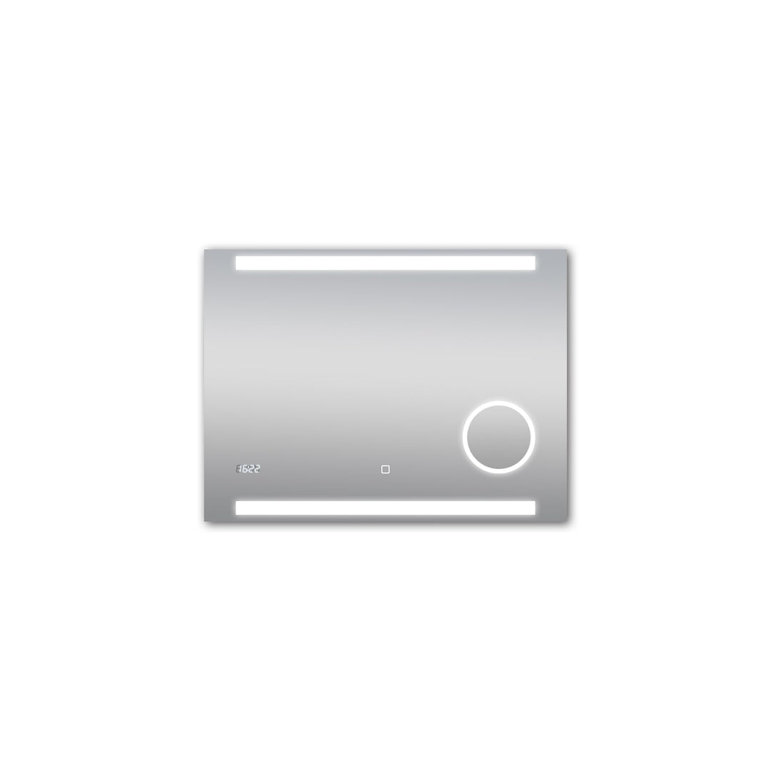 Talos King Badspiegel mit Beleuchtung – LED Badezimmerspiegel 80x60 cm – Wandspiegel mit beleuchtete