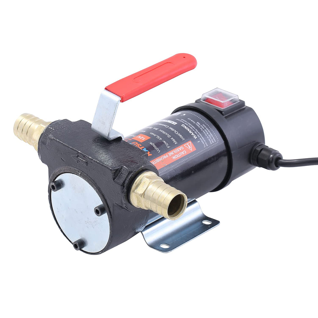 KATSU Diesel Transferpumpe, 175Watt 12 V DC Selbstansaugend, Tragbar, Heizöl für Traktoren Wohnwagen