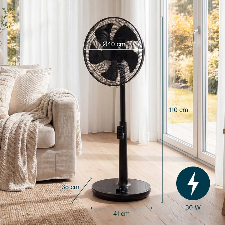 Princess Standventilator - Elegantes Design - 30 W - Leistungsstark, Leise, Energieeffizient - Durch