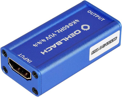Oehlbach UltraHD Repeater (HDMI Signalverstärker für UltraHD Signale, HDR, Dolby Vision, 4K mit 60Hz