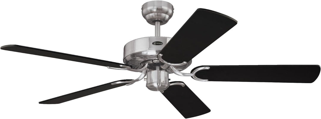 78370 Cyclone 132 cm, Deckenventilator, gebürsteter Stahl Single, Single