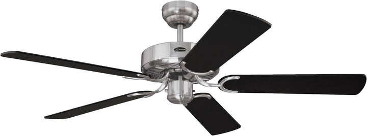 78370 Cyclone 132 cm, Deckenventilator, gebürsteter Stahl Single, Single