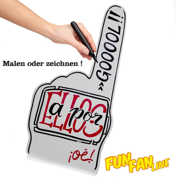 FUN FAN LINE - Mehrfarbiges Set mit riesigen Händen aus EVA-Gummi für Feiern, Hochzeiten, Partys und