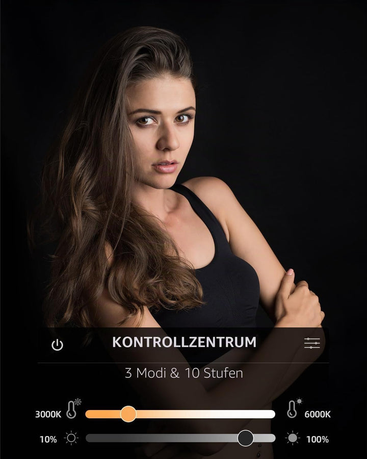 Weilisi 10.5" Ringlicht mit 69" Stativ Handy mit für Tiktok, Vlogging | Vollflächiges Ringlicht-Stat