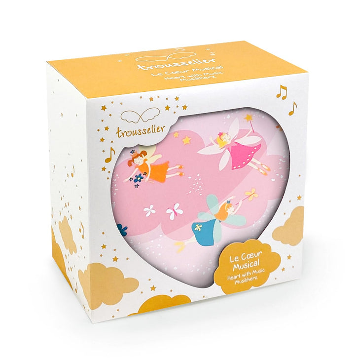 Trousselier 6230502 Musikspieluhr in Herz-Form, Prinzessin, Spieldose für Kinder