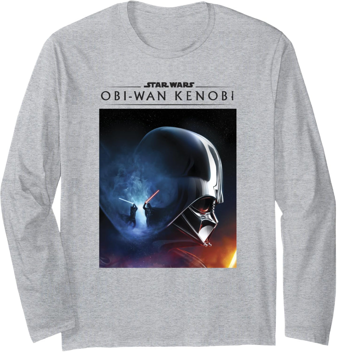 Star Wars: Obi-Wan Kenobi Vader Helmet Lightsaber Poster Langarmshirt