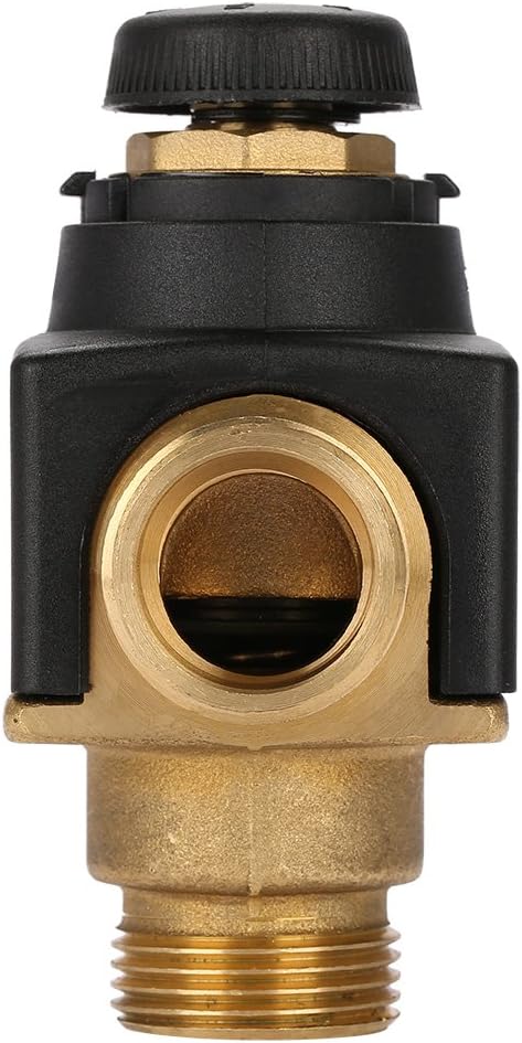 Fyearfly Thermostatisches Mischventil 3-Wege-DN20-Aussengewinde-Thermostat-Mischventil aus Messing f