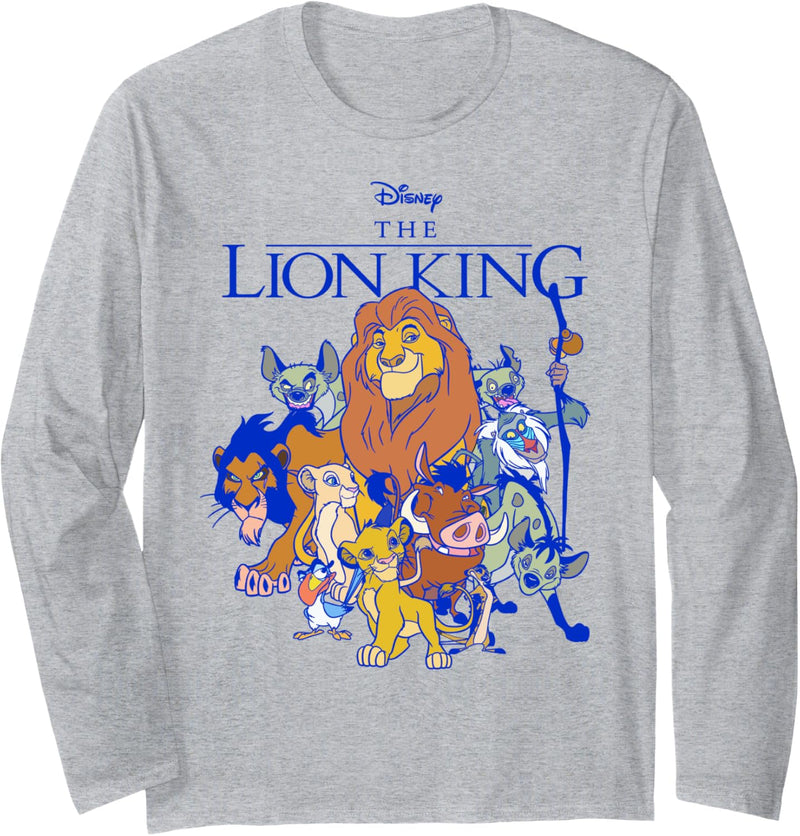 Disney The Lion King Group Shot Dark Outline Langarmshirt