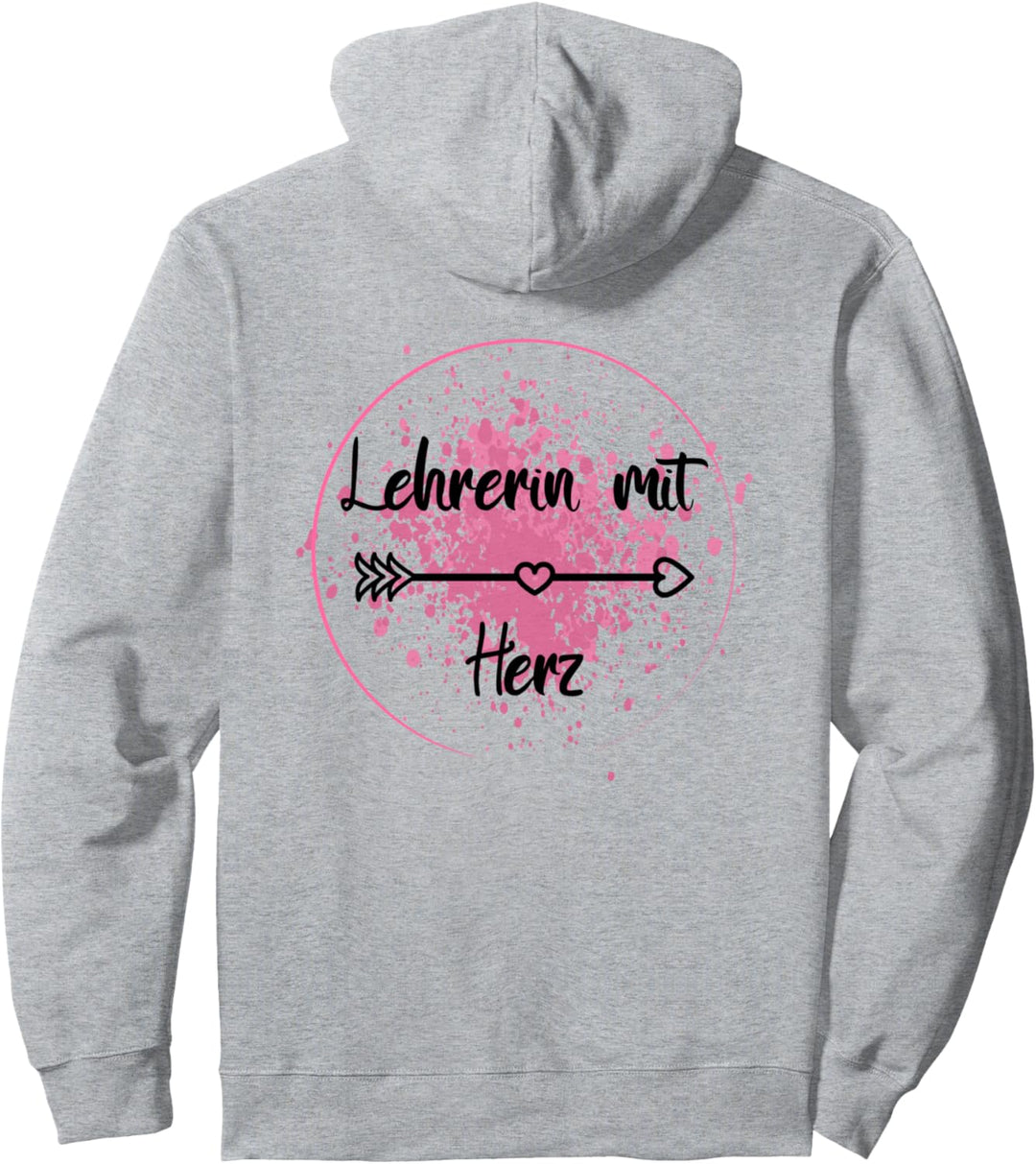 Lehrerin mit Herz - Abschied Schulklasse - Abschluss Klasse Pullover Hoodie
