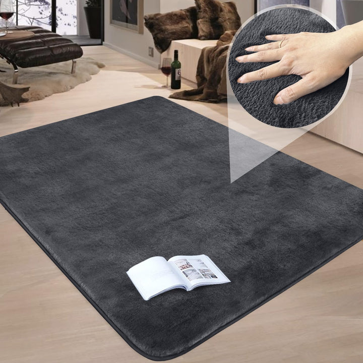 Granbest Luxus Verdicken Teppich Ähnlich Kaninchenfell Stilvolle Plüsch 1100GSM Teppich Anti-Rutsch