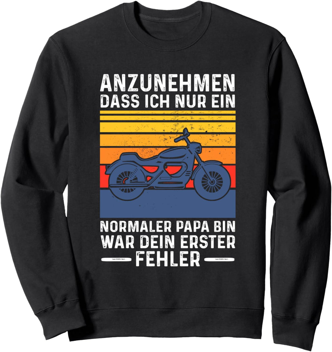 Vater Motorrad Motorradfahrer Sweatshirt