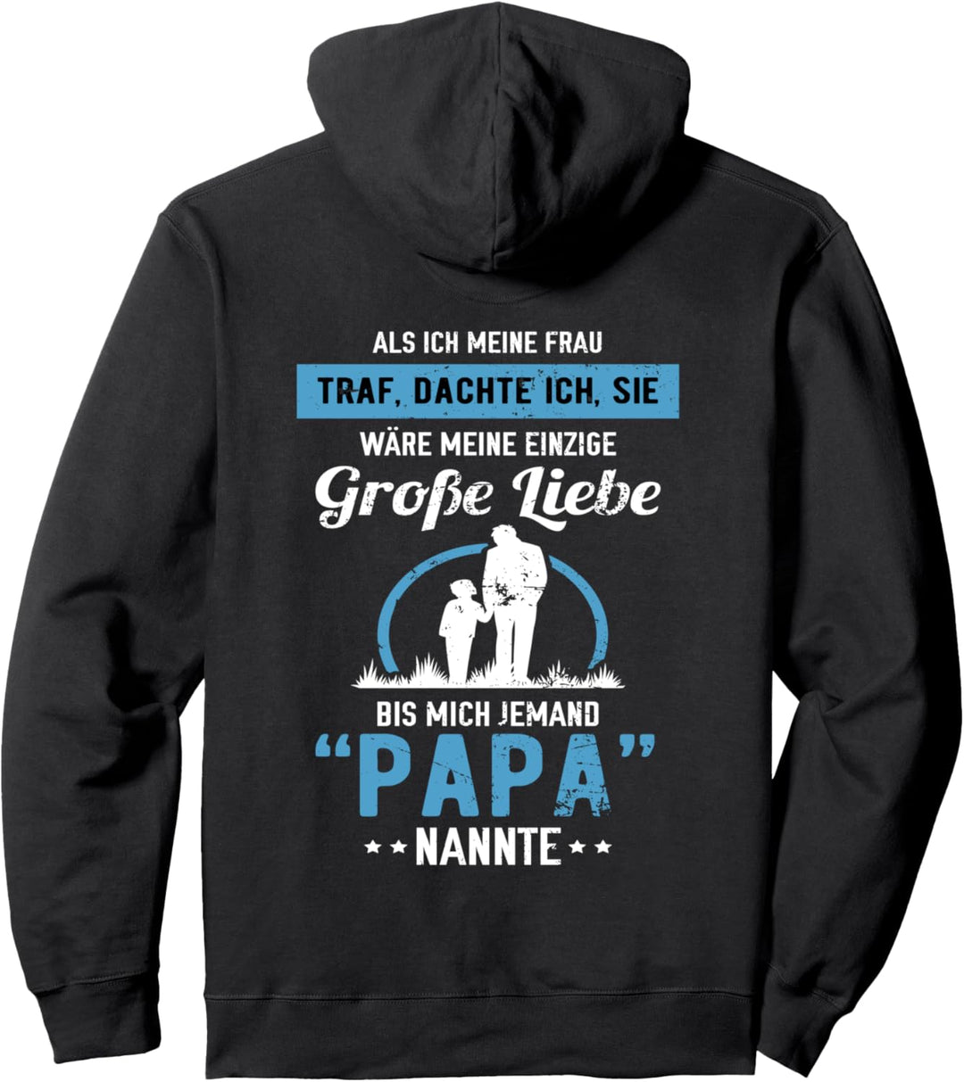 Vater Stolzer Papa Grosse Liebe Sohn Herren Pullover Hoodie
