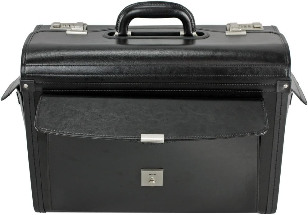Pilotenkoffer Leder 45 cm