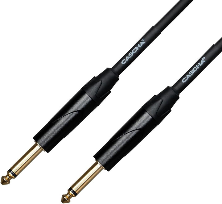 Cascha Advanced Line Guitar Cable, Black, 6m