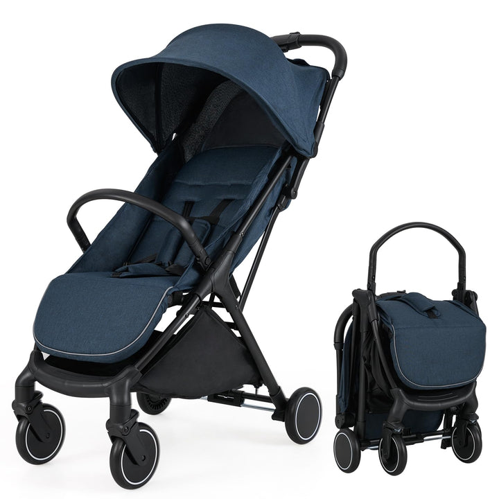LIFEZEAL Klappbarer Kinderwagen, Kinderbuggy mit verstellbarer Rückenlehne, Buggy mit Schlaffunktion
