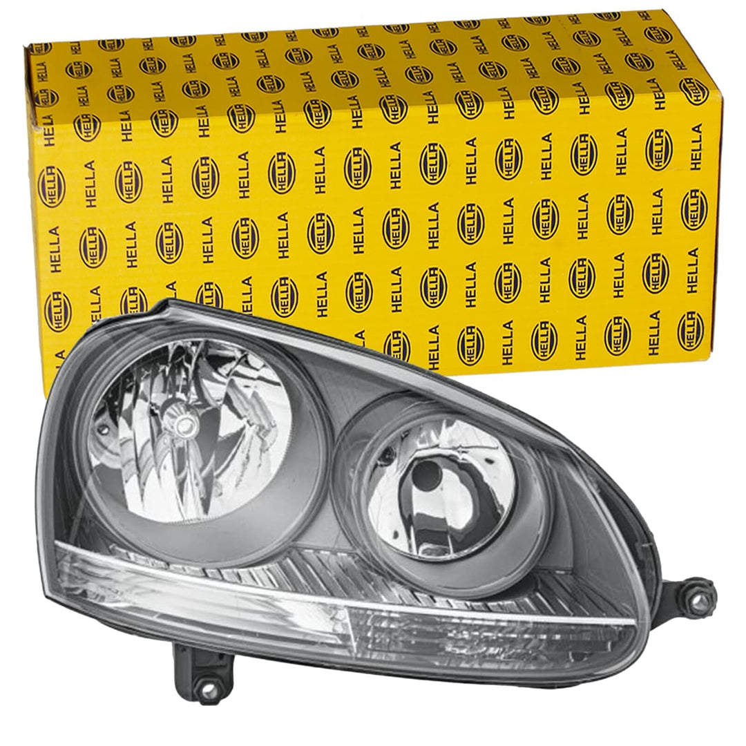 HELLA 1EG 247 007-421 Halogen-Hauptscheinwerfer - rechts - für u.a. VW Golf V (1K1) Rechts Grau, Rec